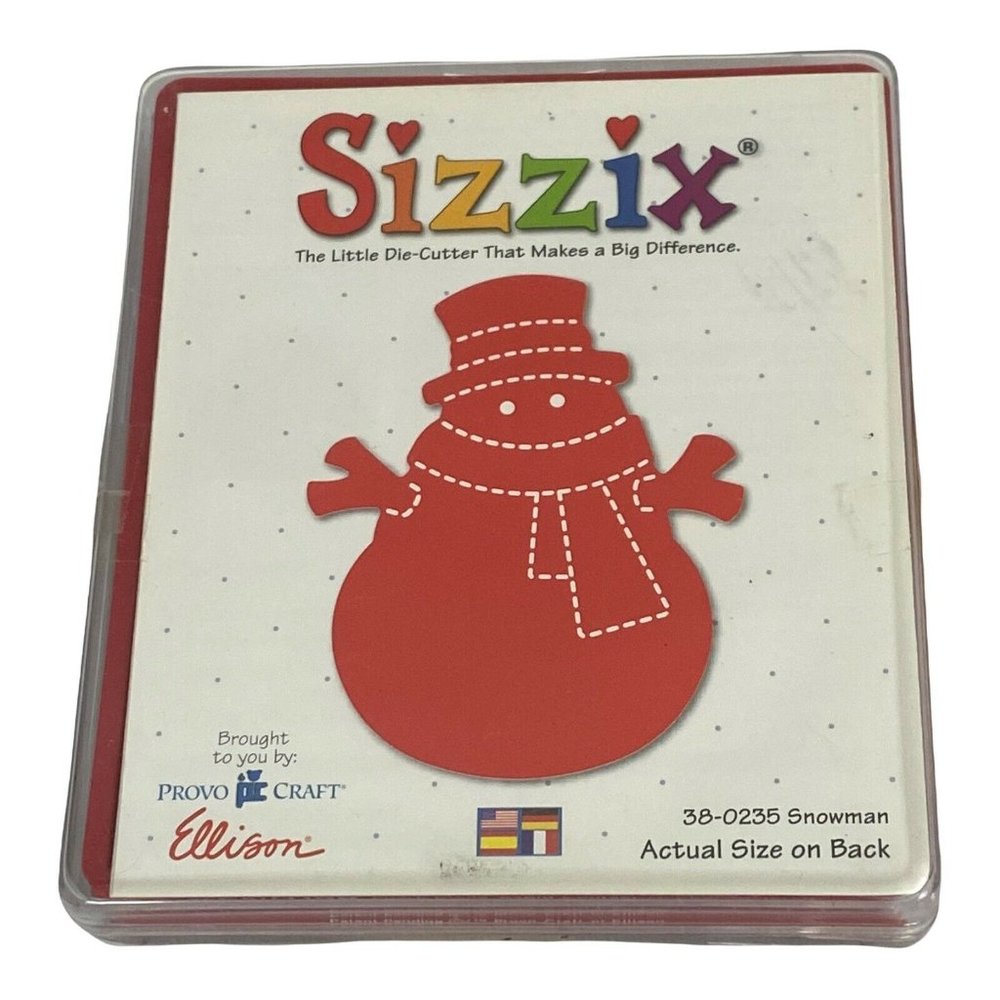 Sizzix Originals #38-0235 Red Snowman Provo Craft